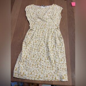 Boden Yellow and White Floral Dress